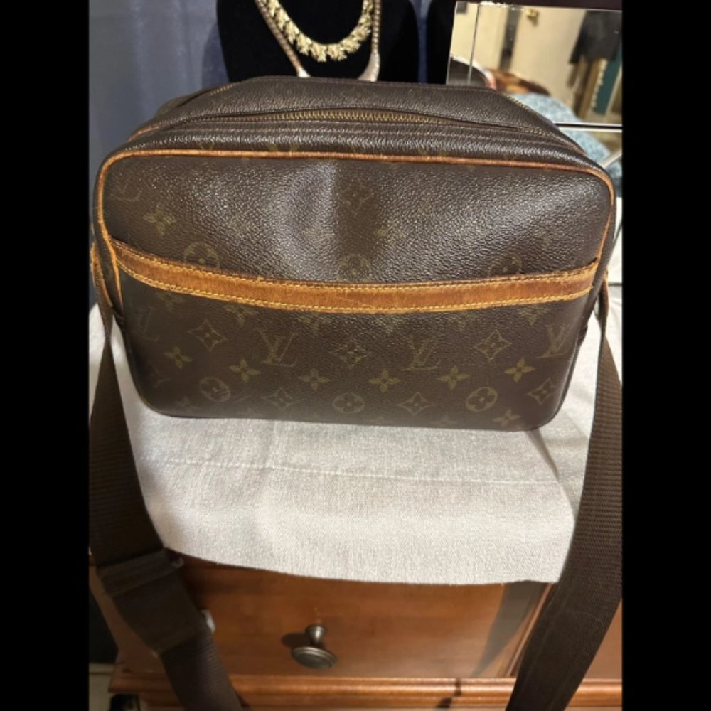 Louis Vuitton Brown Reporter Monogram PM Canvas Crossbody Bag